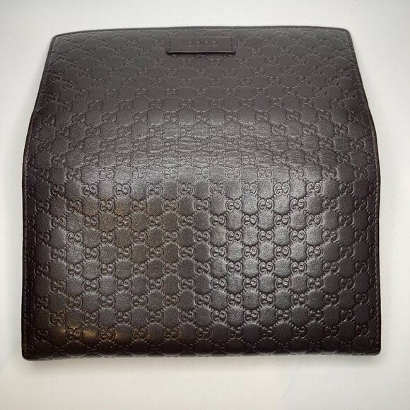 Gucci Guccisima Dark Brown Calf Leather Continental Wallet - Preowned - Picture 3 of 16